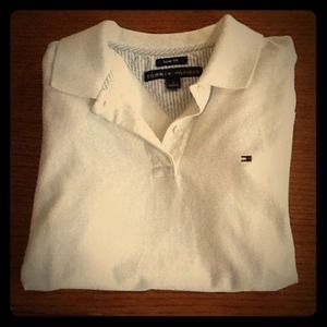 White Tommy Hilfiger polo