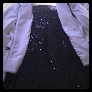 Like new sequin sheer black top!! The limited Like new sequin sheer black top!! The limited