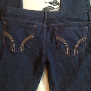 Dark blue jeggings from Hollister