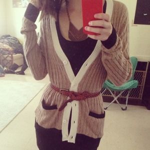 🌟 Boyfriend Long Preppy Cardigan 🌟