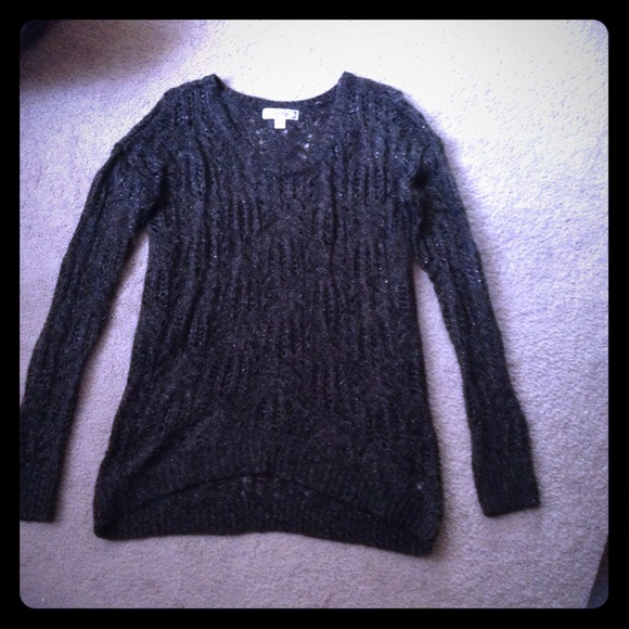 SOLD Grey hi-low sweater
