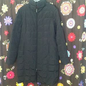 Anne Klein long down coat