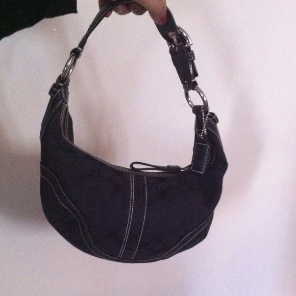 Black authentic coach purse