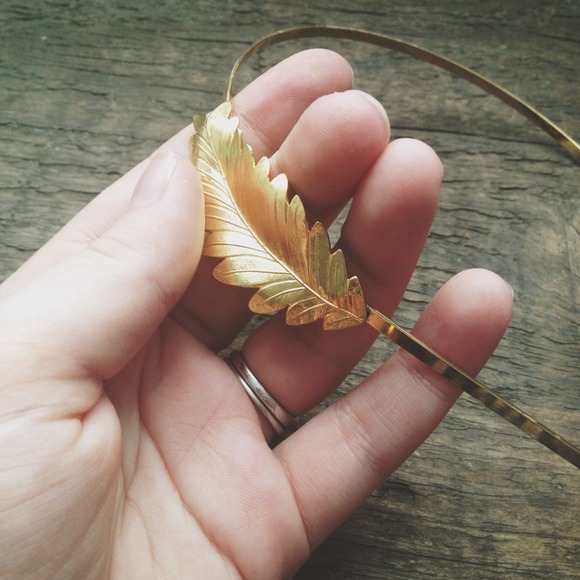 HOLD - Gold Tone Goddess Headband