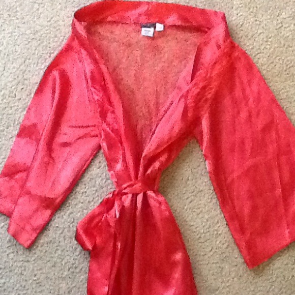 Sexy silk short robe