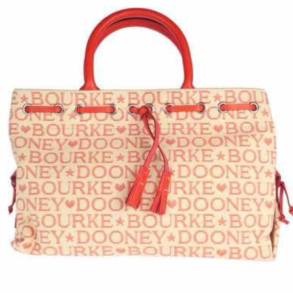 Dooney & Bourke Signature Small Tassel Tulip Tote - Picture 3 of 3