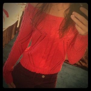 Long Sleeve Pink Sweater