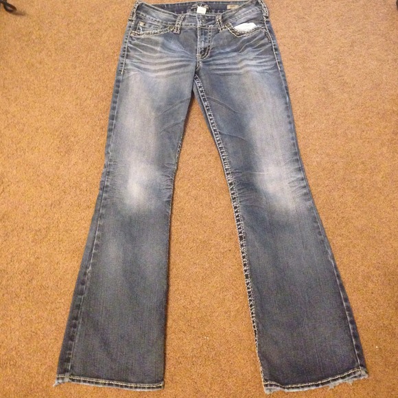 BUNDLE seven, refuge, & silver jeans & gray lace