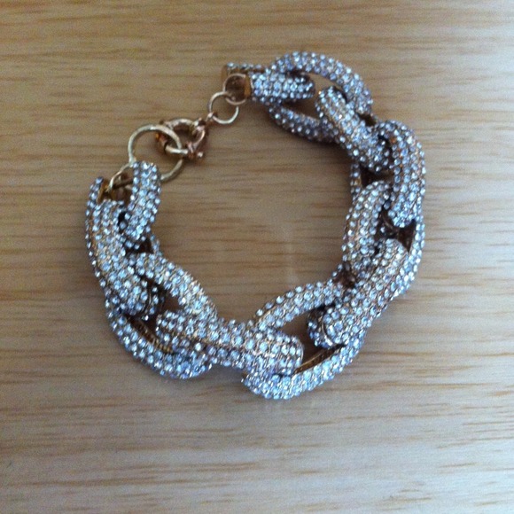 Jewelry - ☀Gold Pave Link Bracelet