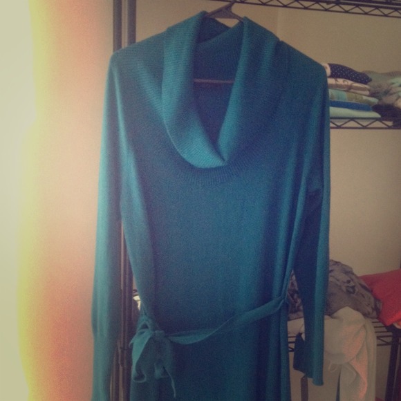 Teal cowl neck sweater dress from Target💕 NWT