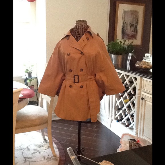 Tan cape coat