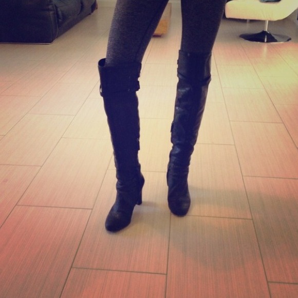 Sam Edelman Boots - Sam Edelman black over the knee leather boots
