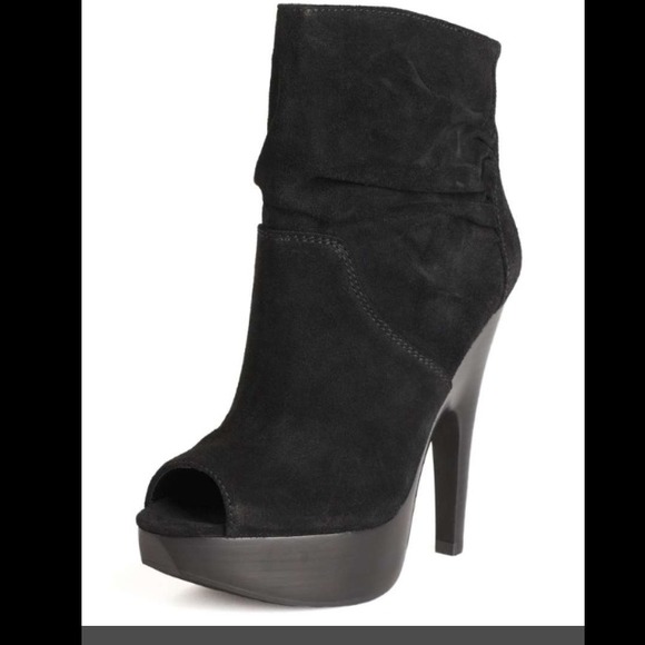 charles david peep toe booties
