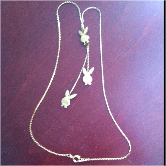 Playboy bunny necklace.