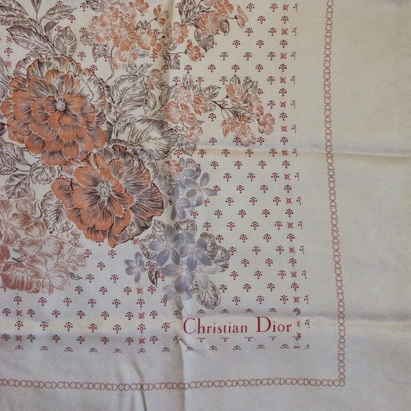 Christian Dior silk scarf