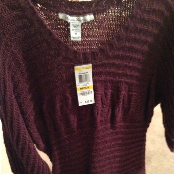 Long purple sweater