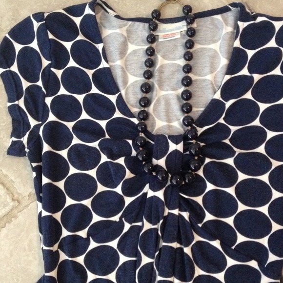*Sold in bundle* Navy polka dot maternity shirt
