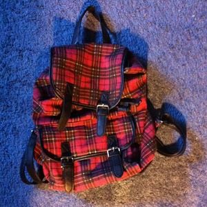 Plaid Backpack