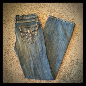 💎Irregular Rock Revival Jeans 28x34