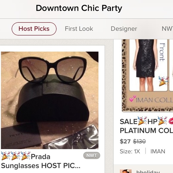 🌀SOLD IN BUNDLE🌀🎉🎉Prada Sunglasses HOST PICK - Picture 2 of 3