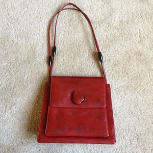 Vintage red Cartier purse (Authentic)