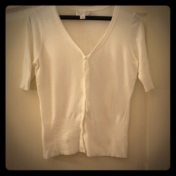 Bundle White cardi, green shirt, two pairs shoes
