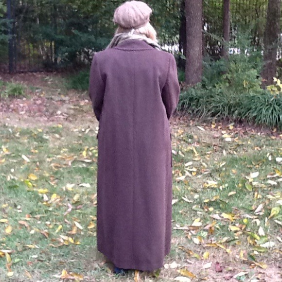 REDUCEDWool Alpaca ankle length coat, roomy size 8 - Picture 2 of 3