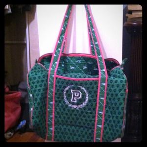 Victoria Secret Pink quilt weekender.