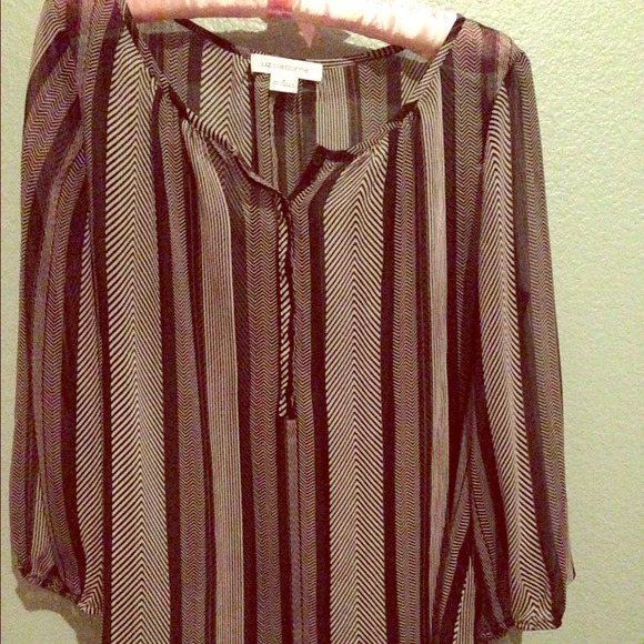 Liz Claiborne sheer loose top