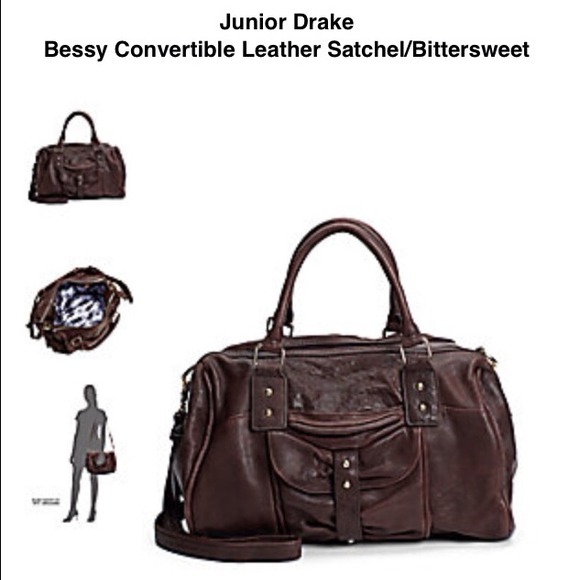 Junior Drake Handbags - Junior Drake Bessy Convertible Satchel