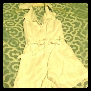 Arden b halter romper. Rayon/linen xs.
