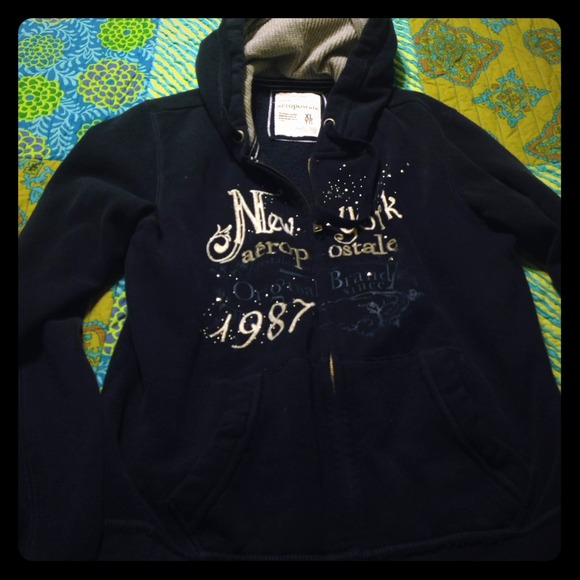 Aeropostale hoodie with rhinestones