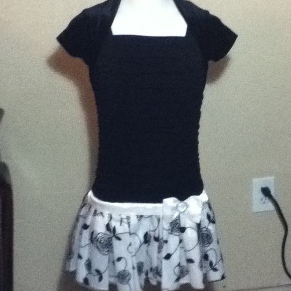 Black and white dress