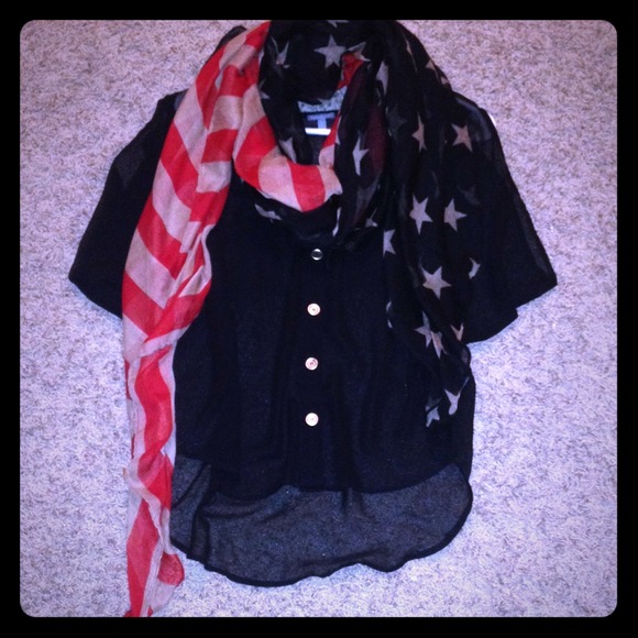 Sheer sleeveless high low top & BKE shoes