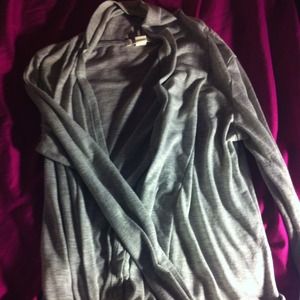 Gray Long sleeve cardigan