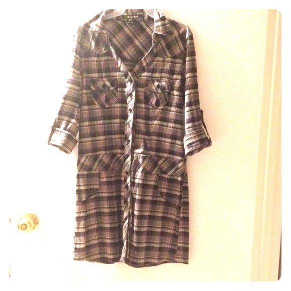 ⛔️ RESERVED ⛔️ Plaid button up dress
