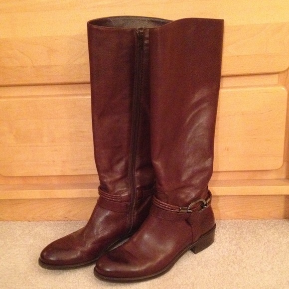 Knee-High Leather Boots