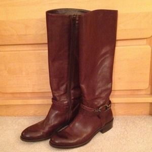 Knee-High Leather Boots