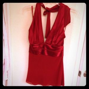 Gorgeous NEW BCBG Satin Halter Top