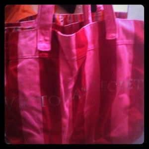 Victoria secret canvas beach/ overnight bag!