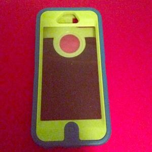 iPhone 5 OtterBox!! (Aqua Blue & Lime Green!)