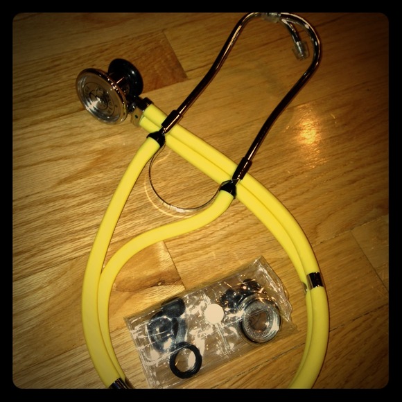 Yellow stethoscope