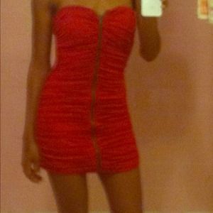 Sexy red cocktail dress!