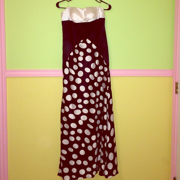 Long Satin Formal Dress.