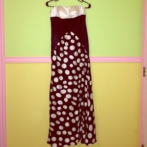 Long Satin Formal Dress.