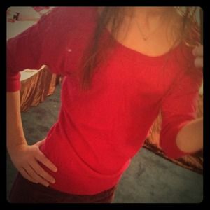 3/4 Sleeve Red Shirt