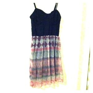 Cute pink and black dress