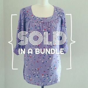 :: SOLD IN A BUNDLE :: Violet UO Abstract Blouse
