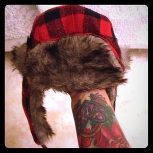 Adorable flannel cozy hat