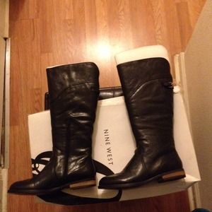 Nine West Leather Riding Boot